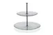 Ardacam 10498-10356-1 Tiered Display Stand, 8.3" x 11" Round Clear Glass, 2-Tier Height 9"-12" 1 image