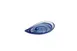 Ardacam 1953-64 Free Form Glass Plate, 8.875" Diameter, Blue & White Auster Finish, Dinnerware 1 image