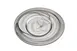 Ardacam 2061-7 Round Glass Plate, 13" Diameter, Black & White Finish, Elegant Dinnerware 1 image