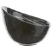 Mikasa 2066-43 Ardacam Serving Bowl, 3.94" Diameter, White, Black Glass, Gusto Design 1 image