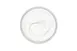 Ardacam 2445-2 Round Glass Dinner Plate, 8.27" Diameter, White Asos Finish, Elegant Tableware 2 image