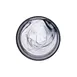 Ardacam 2445-43 Round Glass Dinner Plate, 8.27" Diameter, Black Finish, Asos Style 2 image