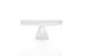 Ardacam 2446F-2541-2 Footed Glass Plate, 11" Round White Asos Design, Elegant Dinnerware 2 image