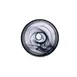 Ardacam 2448-43 Round Glass Dinner Plate, 7.28" Diameter, New Black Finish, Asos Style 2 image