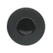 ONIS 5256056 Round 10" Black Porcelain Plate, Wide Rim, Dishwasher Microwave Freezer Oven Safe 1 image