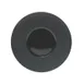 ONIS 5256057 Round China Plate, 11" Diameter, Black Rim, Porcelain, Dishwasher Microwave Oven Safe 1 image