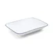 Mikasa 5256512 China Plate, Rectangular Coupe, 14"L x 8-1/2"W, Porcelain, White with Blue Band 2 image