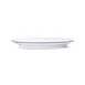 Mikasa 5256515 China Plate, Bistro Entree, Oval Coupe, 11.75" x 7.5", White/Blue Band Porcelain 2 image