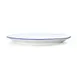 Mikasa 5256517 Bistro Entree Plate, Oval Coupe, 13-3/4"L x 8-7/8"W, White Blue Band, Porcelain 2 image