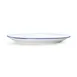 Mikasa 5256519 Bistro Entree, Oval Coupe Rim, 14" L x 10-1/16" W, White with Blue Band Porcelain 2 image