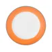 Mikasa 5260101 China Plate, 7" Round, Orange, Ceramic Porcelain, Dishwasher, Microwave & Oven Safe 1 image