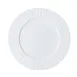 Mikasa 5260232 Onda Plate, 9-1/2" Dia., Round, Wide Rim, Fluted, Soft White, Vitrified Porcelain 1 image