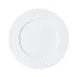 Mikasa 5260233 Onda Plate, 10-1/2" Dia., Round, Wide Rim, Fluted, Soft White, Vitrified Porcelain 1 image