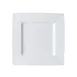 Mikasa 5260237 Onda Plate, 9-1/4" Square, Wide Rim, Fluted, Soft White, Vitrified Porcelain 1 image