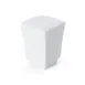 Mikasa 5260252 Onda Pepper Shaker, 1-3/4" x 1-3/4" x 2-3/10"H, Square, Fluted, Soft White Porcelain 2 image