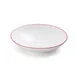 Mikasa 5260289 Bistro Bowl, 26 oz, 8" dia., White with Red Band, Porcelain, Round, Shallow, Coupe 2 image