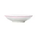 Mikasa 5260290 Bistro Bowl, 34 oz, 9.5" Dia., White with Red Band, Porcelain, Round, Shallow, Coupe 1 image