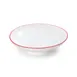 Mikasa 5260291 Bistro Bowl, 10.5" Dia., 43.94 oz, White with Red Band, Porcelain 2 image