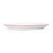 Mikasa 5260296 China Plate, 11.75" x 7.5", Oval, Vitrified Porcelain, Red 2 image