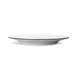 Mikasa 5260368 China Plate, 9" Dia., Round, Wide Rim, Vitrified Porcelain, White with Black Band 2 image
