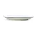 Mikasa 5260370 China Plate, 8" Dia., Round, Coupe Rim, Vitrified Porcelain, White with Black Band 2 image