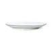 Mikasa 5260382 China Plate, 10" Dia., Round, Coupe Rim, Vitrified Porcelain, White with Black Band 2 image