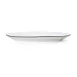 Mikasa 5260393 Bistro Plate, Oval, 13-3/4"L x 8-7/8"W, White with Black Band, Porcelain 2 image