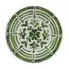 Mikasa 5275005 Merenda Flrl China Plate, 11" Wide Rim, Round, Green, Dishwasher Safe 1 image