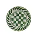 Mikasa 5275006 Merenda Check China Plate, 9" Wide Rim, Green, Dishwasher Safe 1 image