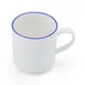 Mikasa 5305730 Bistro Mug, 11.8 oz (11 oz) Pin Blue Porcelain Coffee Cup for Hot Beverages 2 image