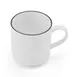 Mikasa 5305834 Bistro Mug - 11.8 oz (12 oz) Pin Black Porcelain Coffee Cup for Café Use 2 image