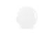 Chic 5314780 Round Porcelain Saucer, 5.9" White Perla Finish, Dishwasher Microwave Oven Safe 2 image