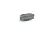Chic 5314804 Porcelain Plate, 6" x 4", Black Marble, Free Form, Dishwasher, Microwave & Oven Safe 1 image