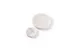 Chic 5314806 Platform Plate - 4.875" Round White Marble Porcelain, Dishwasher, Microwave & Oven Safe 2 image