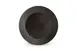 F2D 5314890 Round 10" Black Porcelain Plate, Aurora Finish, Dishwasher, Microwave & Oven Safe 1 image