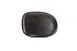 F2D 5315316 Ceres Coupe Round Plate, 12.9" x 9.06" Black Porcelain, Dishwasher Microwave Oven Safe 1 image