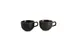 F2D 5315323 Black Porcelain Cup, 4.9" Diameter, 9.46oz, Dishwasher, Microwave & Oven Safe 2 image