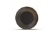 F2D 5315365 Round Coupe Plate, 8.27" Silver Stripe Porcelain, Brass Rim, Dishwasher Microwave Safe 1 image