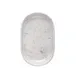 ID Fine 5315878 Oval Fine China Platter, 3.6" W x 5.6" D x 1" H, Brulee Grigio, Dishwasher Safe 1 image