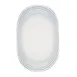 ID Fine 5316066 Oval China Platter, 4.625" W x 7.25" D x 1" H, Azure Harmony Blue, Dishwasher Safe 1 image