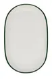 ID Fine 5321583 Oval Fine China Platter, 14" W x 1.2" D x 15.8" H, Modest Green, Dishwasher Safe 1 image