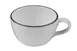 ID Fine 5324452 9‑Oz Fine China Cup, 4"×2.33"×2.33", Modest Black, Dishwasher Safe, Stackable 1 image