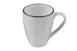 ID Fine 5324454 China Mug, 10‑Ounce, 3.25"W x 4"D x 4"H Fine China, Modest Black Finish 1 image