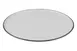 ID Fine 5324467 Pizza Plate, 12.2" x 0.6" Fine China, Modest Black, Curved Edge, Rim, Dishwasher Safe 1 image