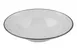 ID Fine 5324469 Deep Plate, 19oz 11" x 11" x 2.25" Black China, Edge, Deep Rim, Dishwasher Safe 1 image