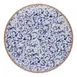 ID Fine 5324581 Coupe Plate, 6" Round China, Venecia Blue, Curved Edge, Dishwasher Safe 6"x6"x0.7" 1 image