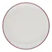 ID Fine 5324872 Round Coupe China Plate, 10.6" Diameter x 1" Height, Modest Maroon Fine Porcelain 1 image