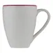 ID Fine 5324886 China Mug, 10‑Ounce Modest Maroon, 3.25" W x 4" D x 4" H, Fine China Material 1 image