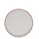 ID Fine 5324891 Round Fine China Plate, 6.33" Diameter x 1" Height, Modest Maroon Finish 1 image