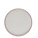 ID Fine 5324893 Round China Plate, 8.25" Diameter, Modest Maroon Finish, Fine China Dinnerware 1 image